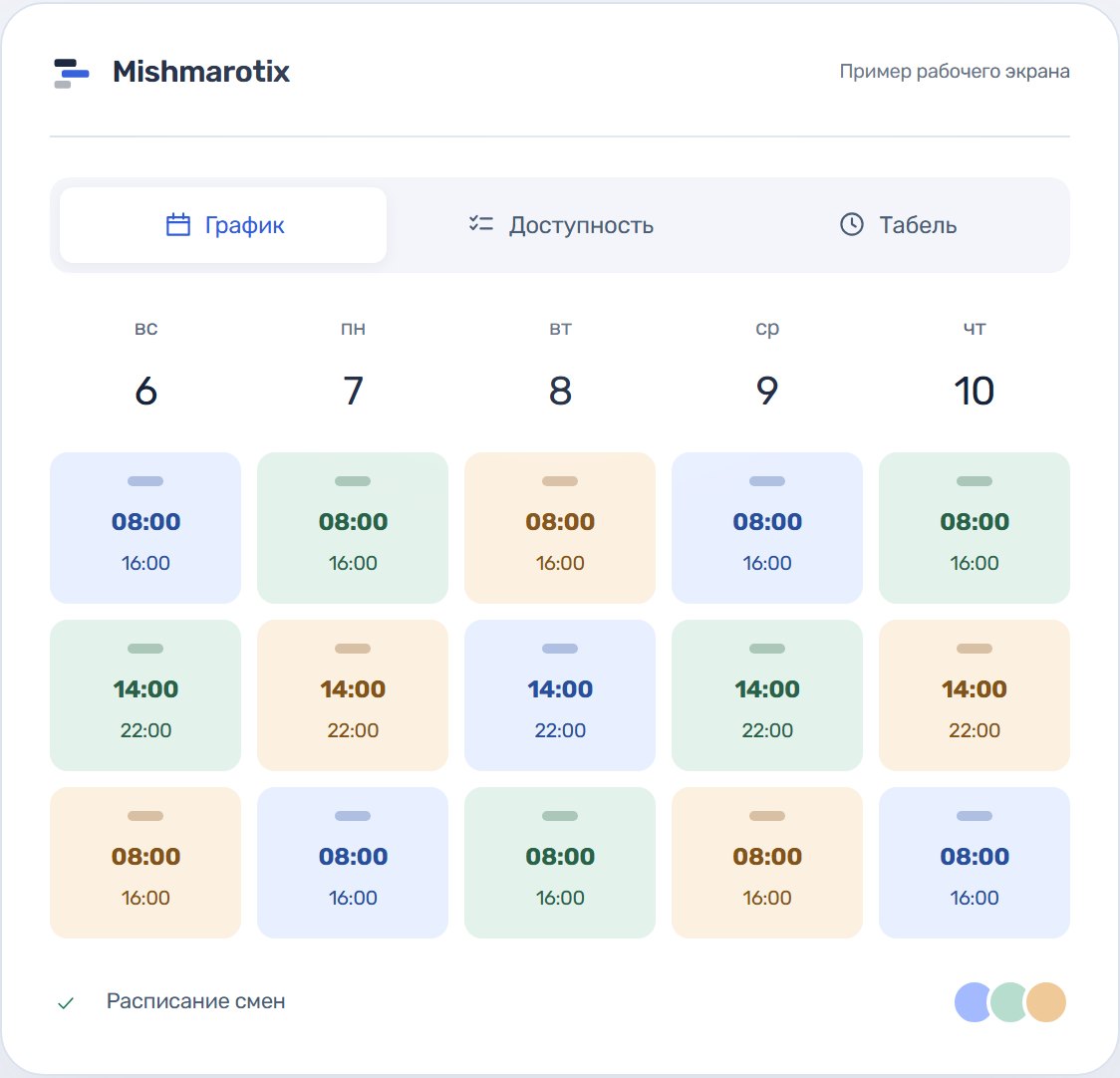 Недельный график, построенный автоматически и оставленный черновиком для проверки (демонстрация)